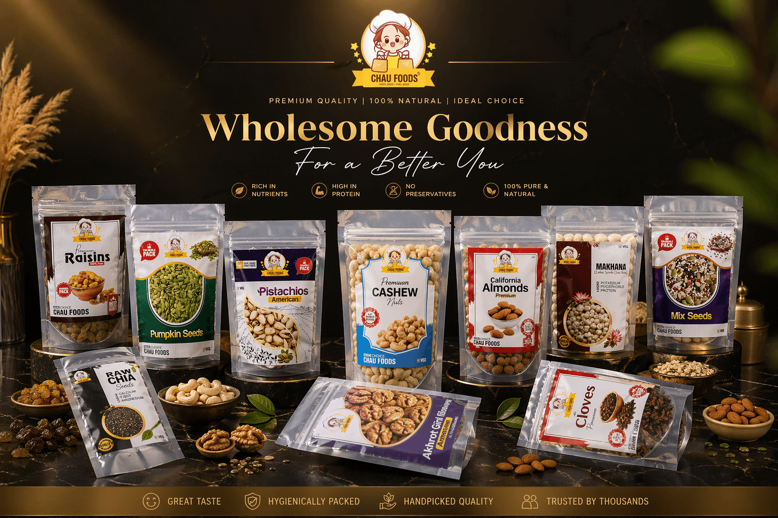 Chau Foods — Best Dry Fruits Wholesaler in India