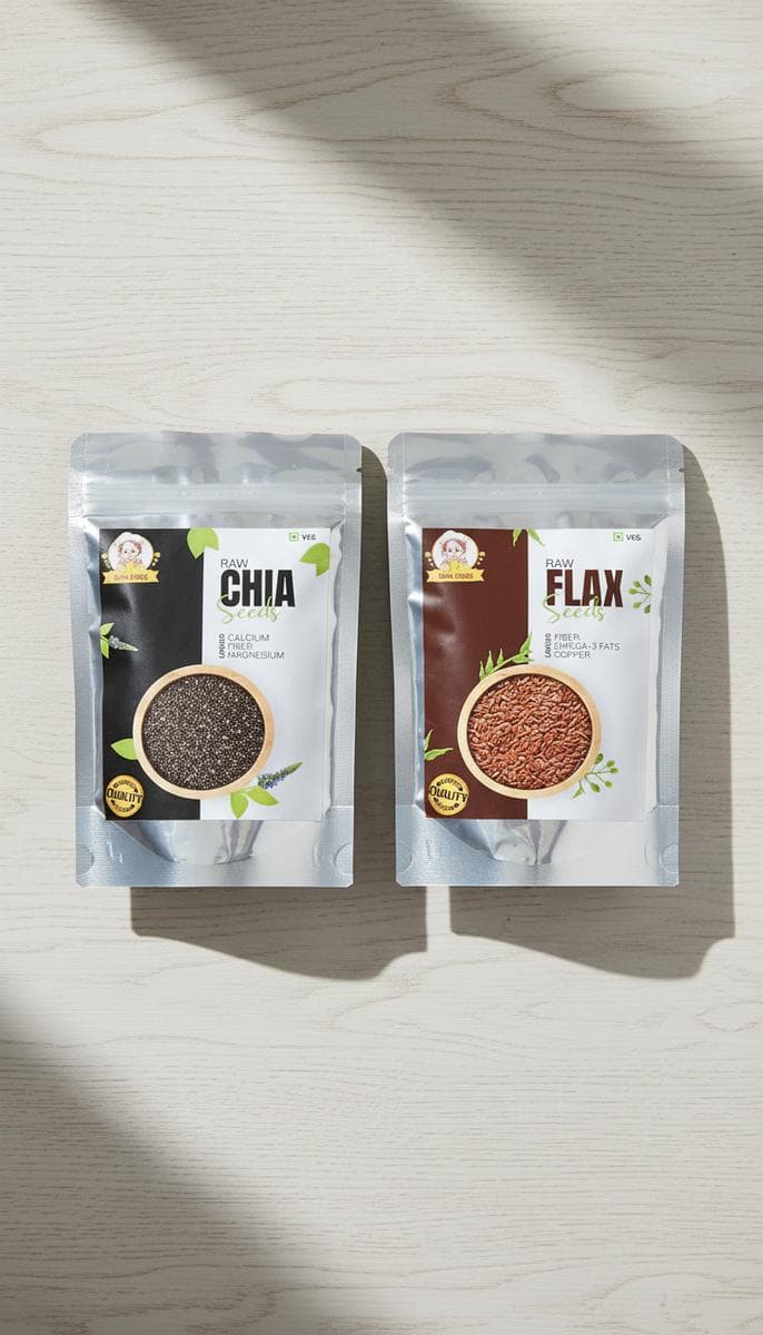 Combo Chia + Flax Seeds — angle