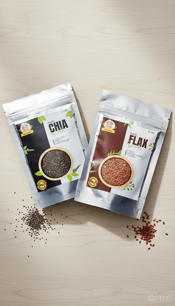 Combo Chia + Flax Seeds — Buy Online India