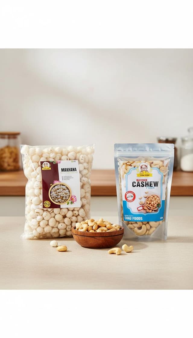 Combo Makhana + Cashew