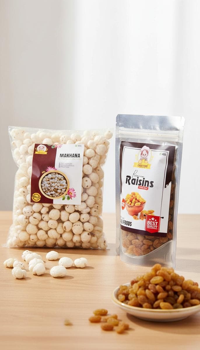 Combo Makhana & Raisins — angle