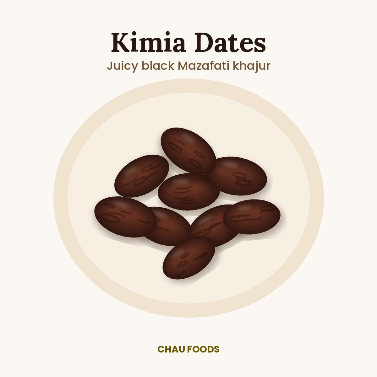 Kimia Dates (Mazafati Black Dates)