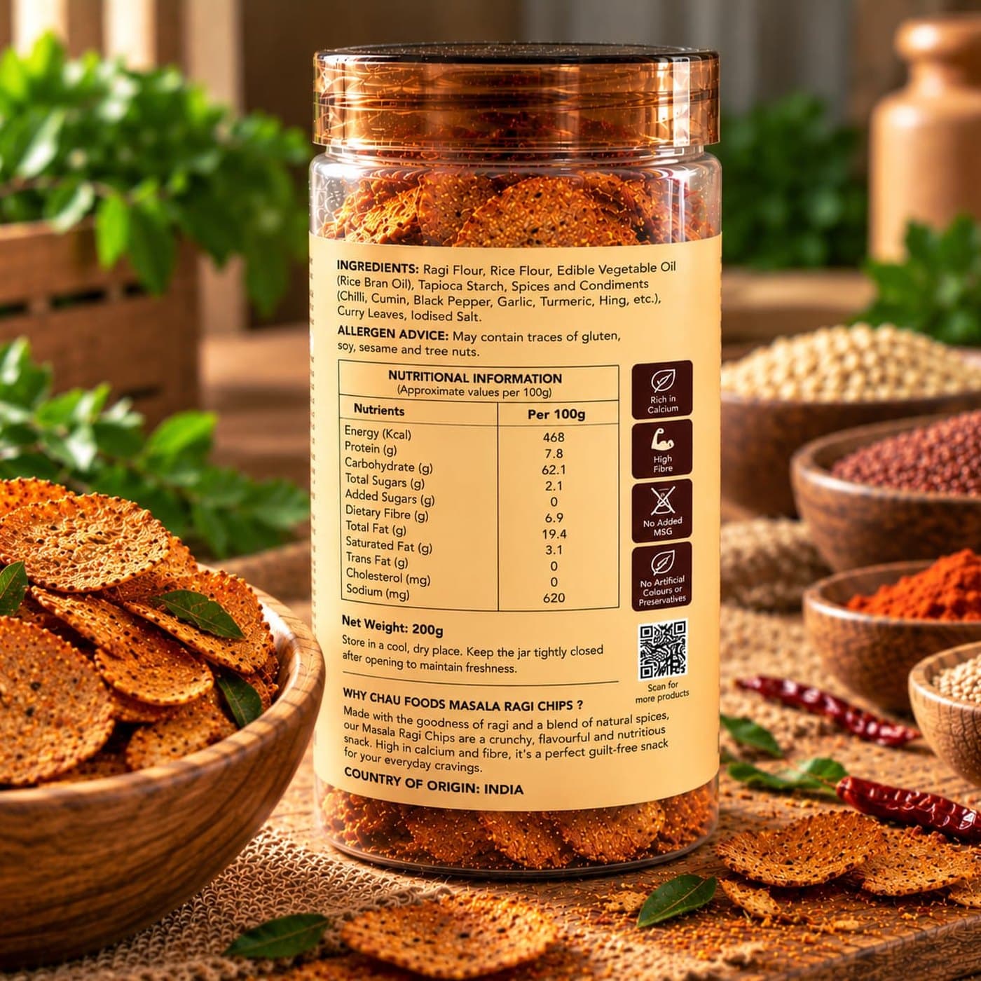 Masala Ragi Chips - lifestyle