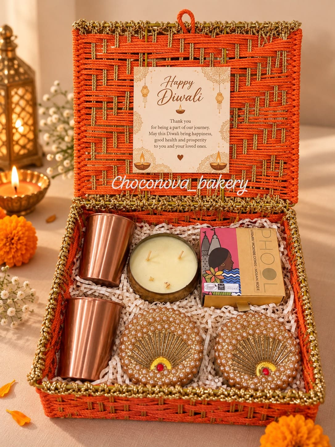 Premium Jute Box gift hamper - Chau Foods