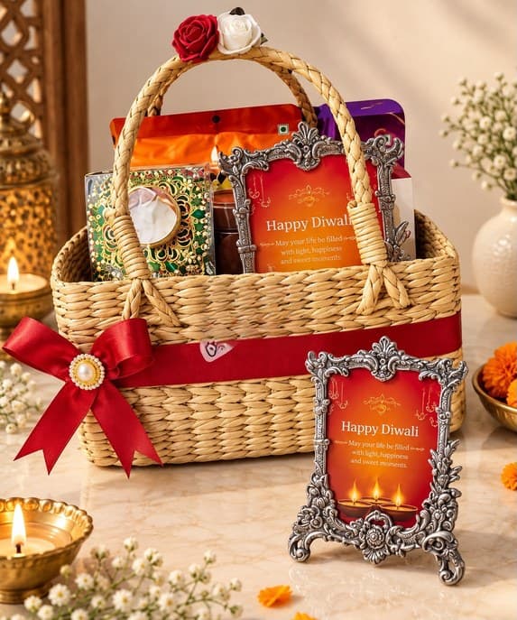 Antique Frame Basket gift hamper - Chau Foods