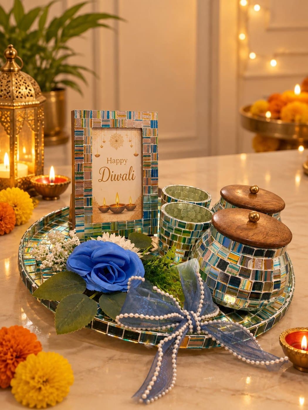 Blueish Platter gift hamper - Chau Foods