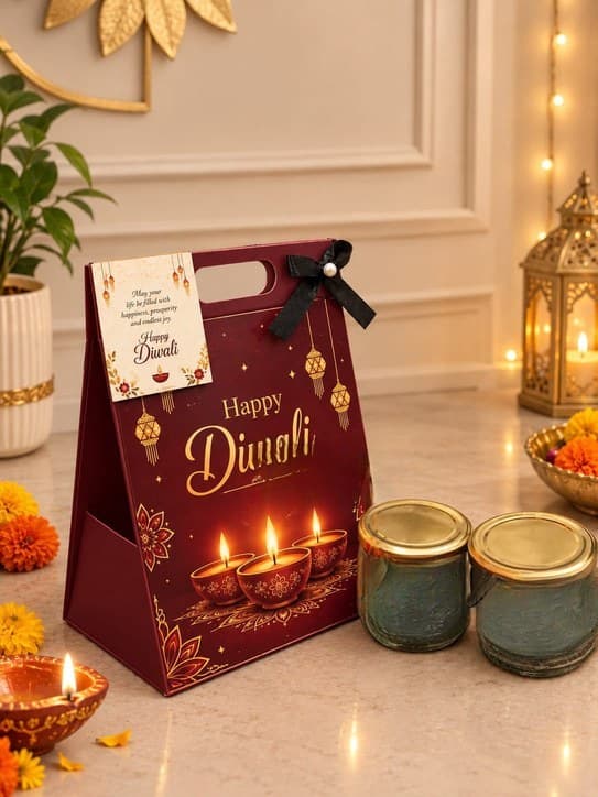 Diwali Jar Bag gift hamper - Chau Foods