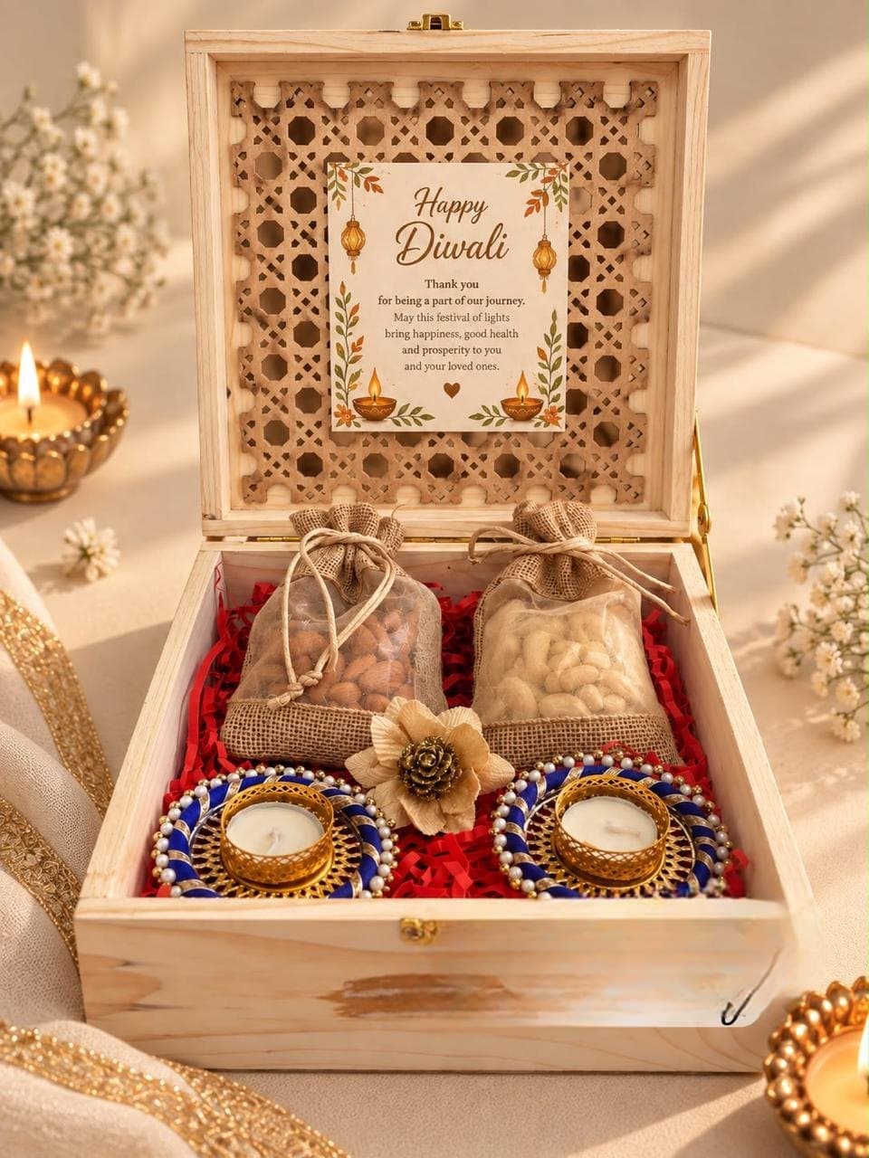 Rattan Box gift hamper - Chau Foods