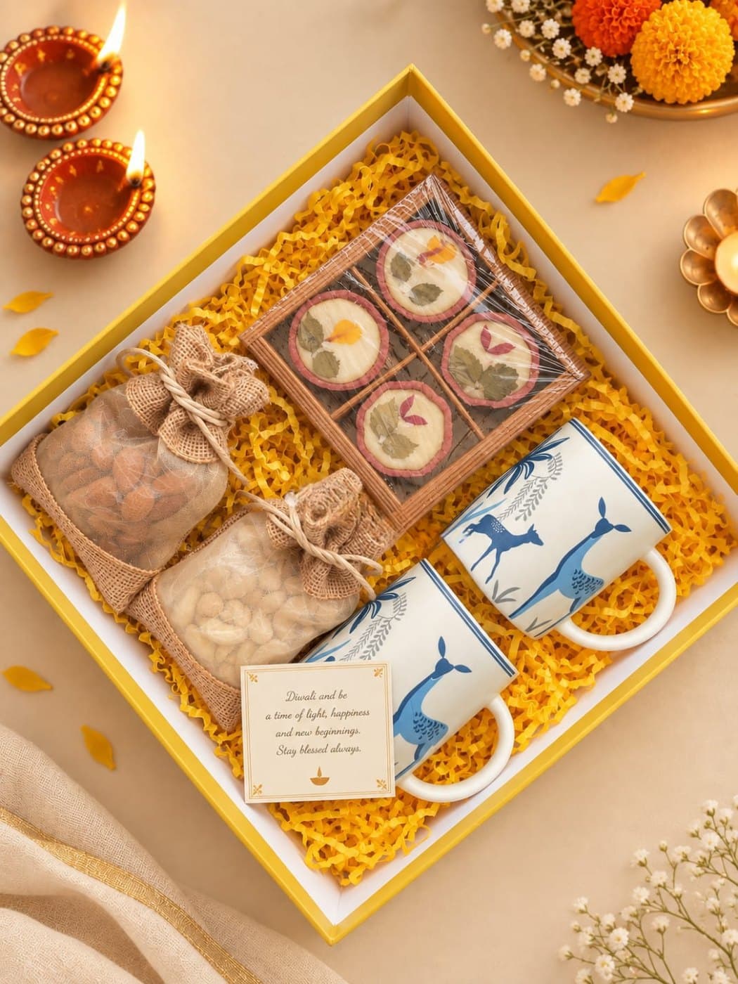 Scented & Mug Box gift hamper - Chau Foods
