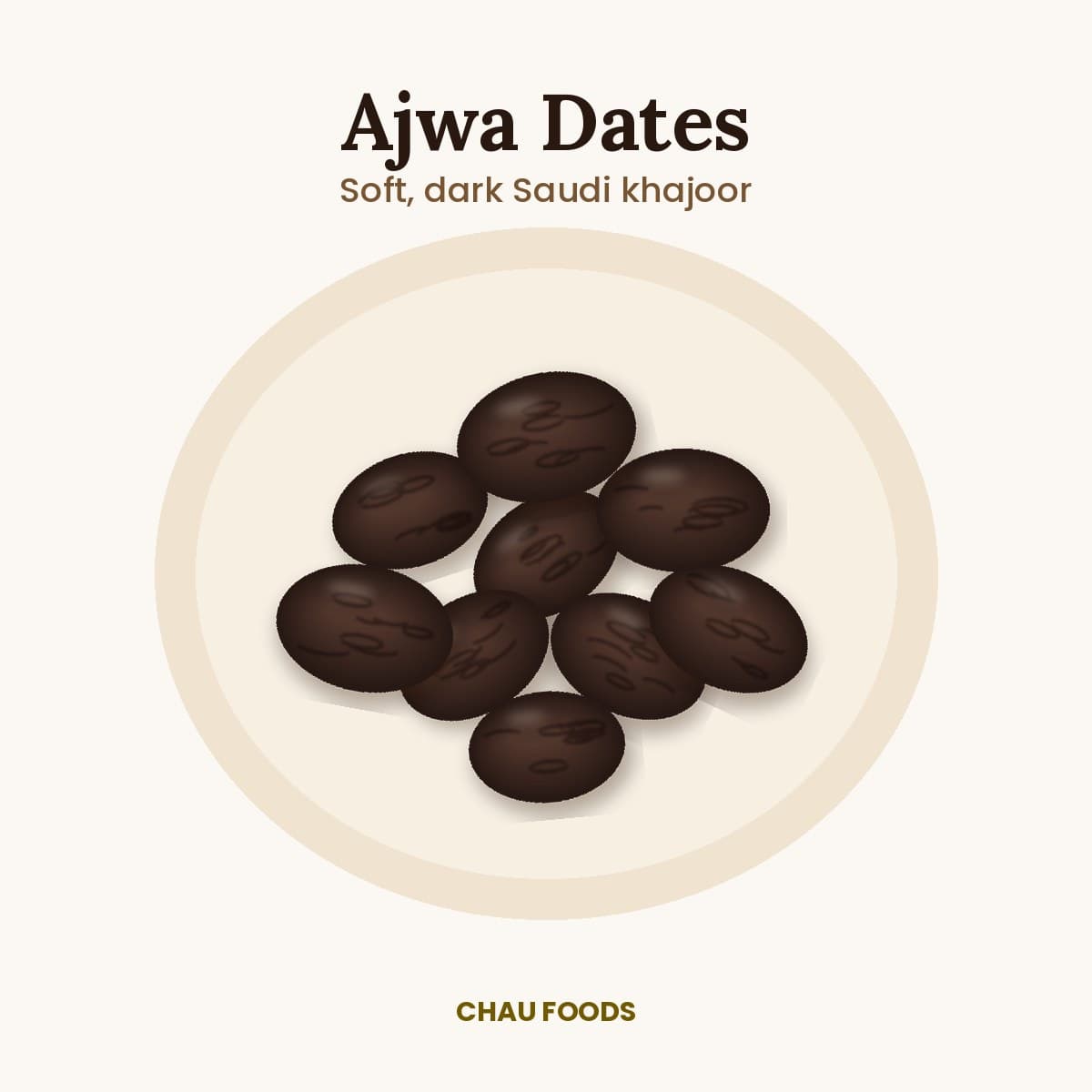 Ajwa Dates (Saudi Ajwa Khajoor)