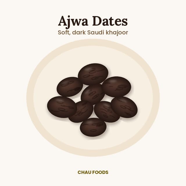Ajwa Dates (Saudi Ajwa Khajoor)