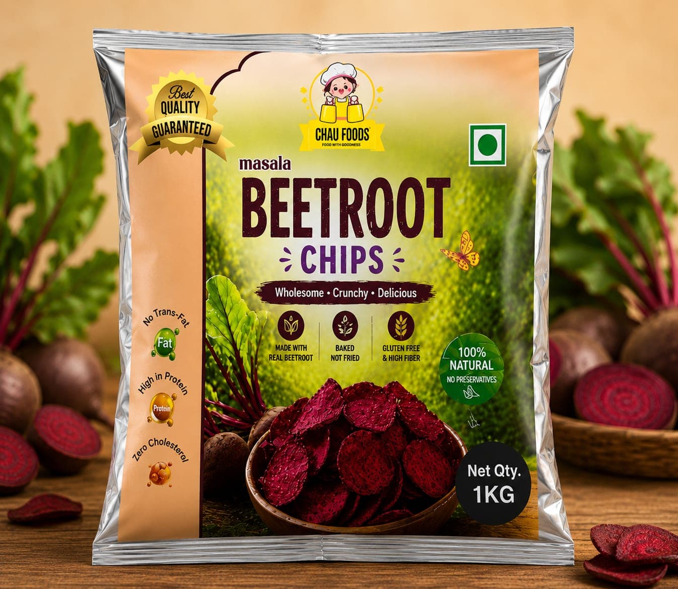Chau Foods beetroot chips wholesale supplier Delhi NCR