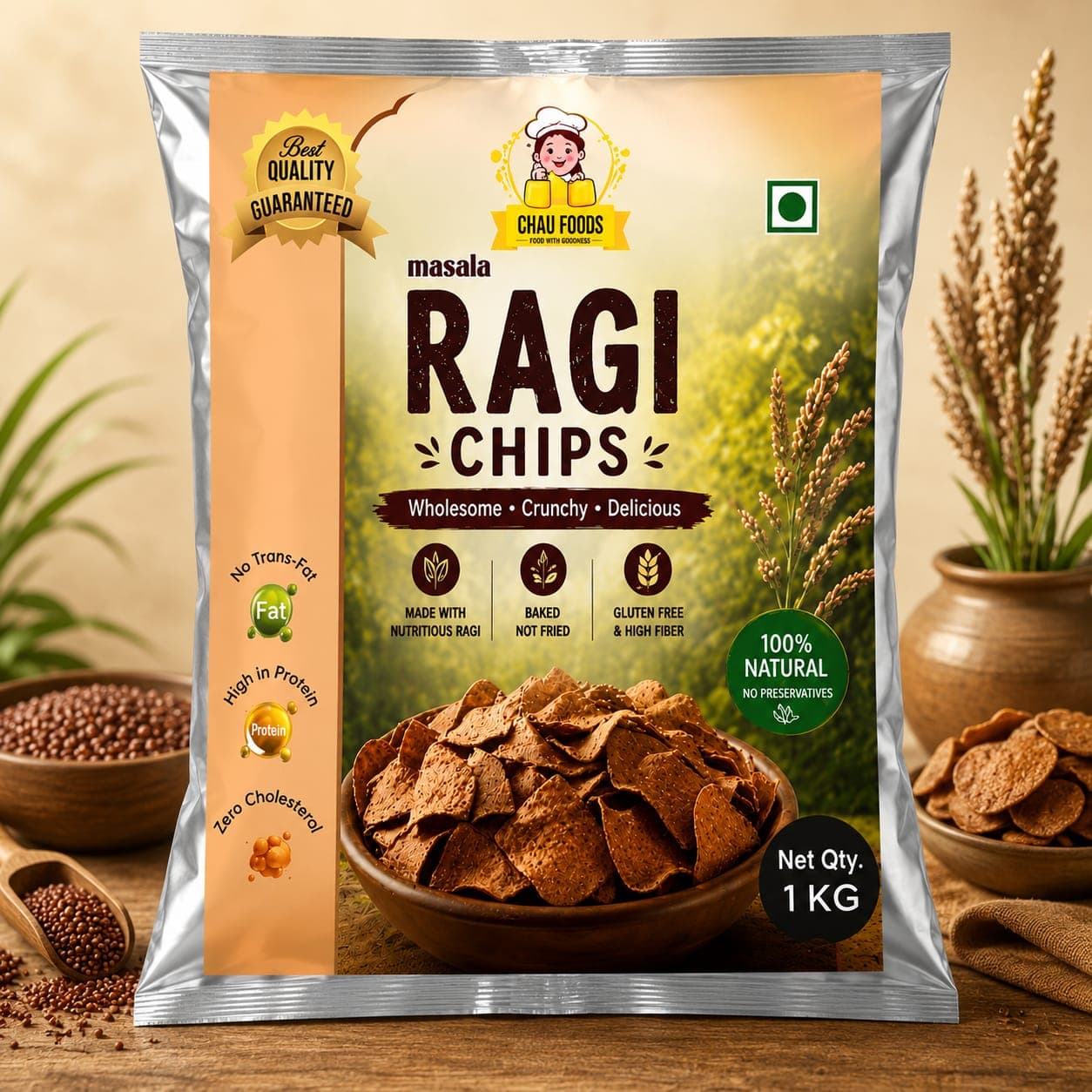 Chau Foods ragi chips wholesale supplier India