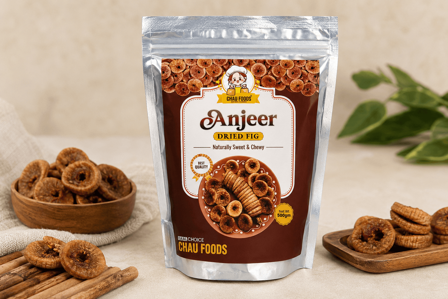 Anjeer doodh - milk with dried figs Ayurvedic recipe