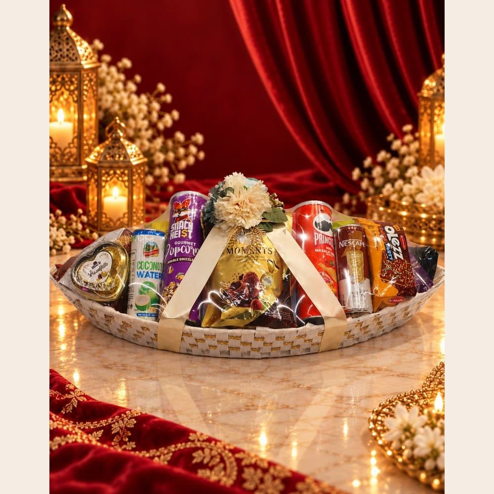 Diwali Snack Hamper - Boat Basket