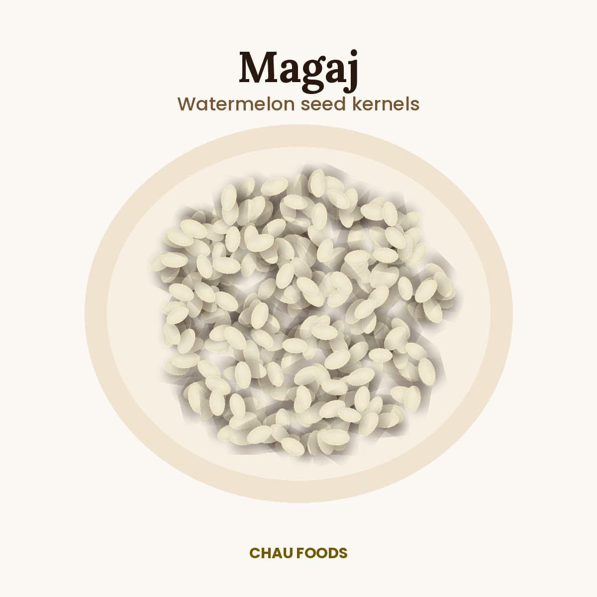 Magaj watermelon seeds by Chau Foods