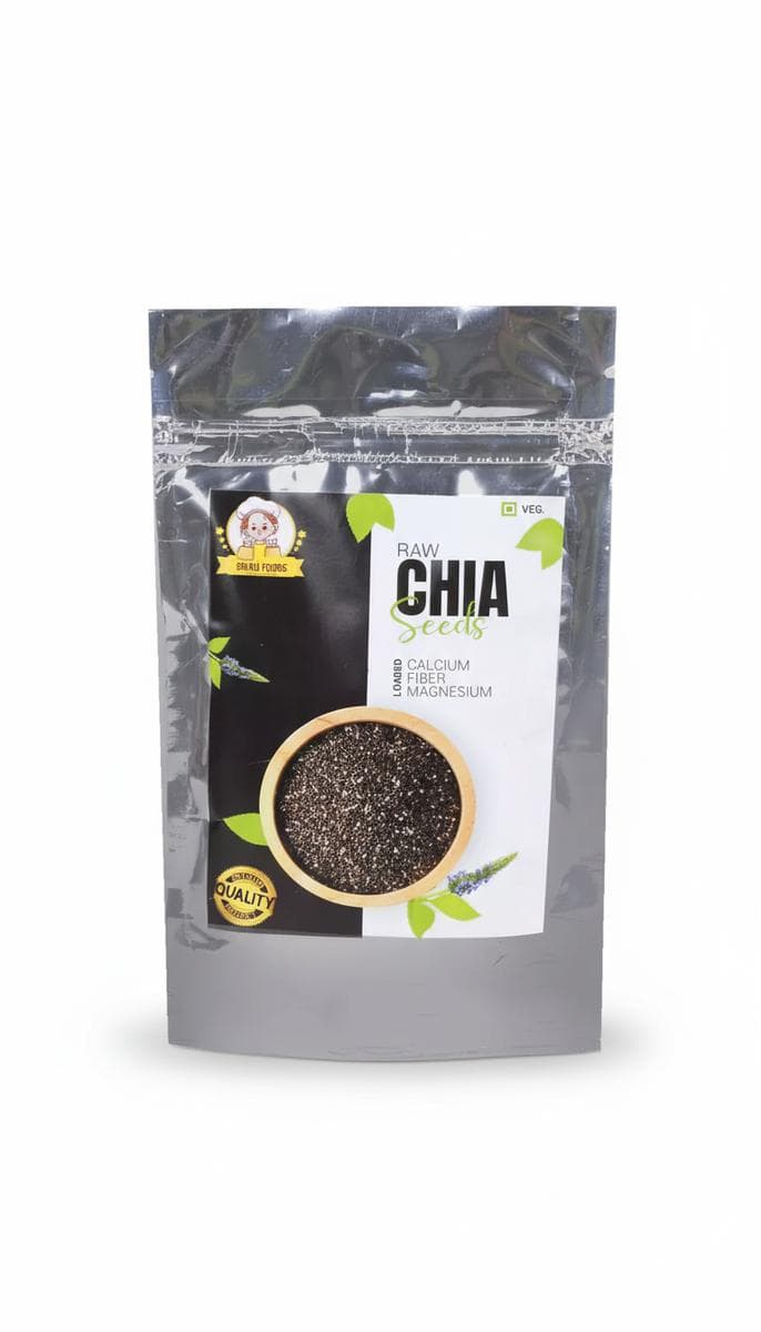 Chia seeds and almonds, calcium-rich foods from Chau Foods