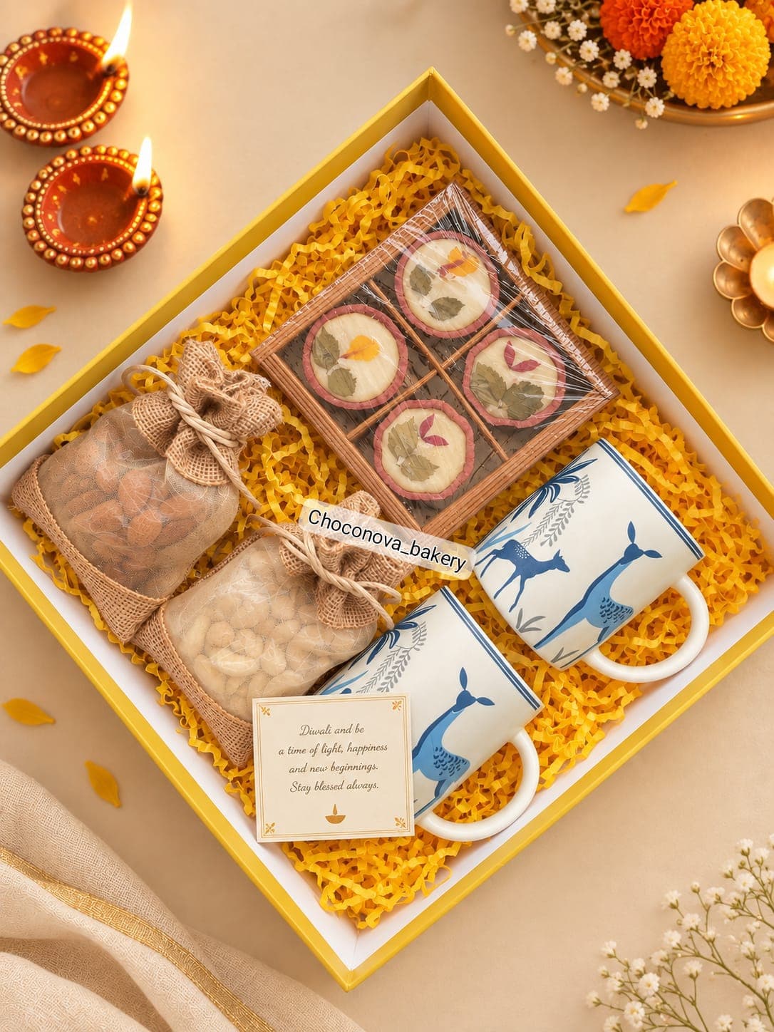 Scented & Mug Box gift hamper - Chau Foods