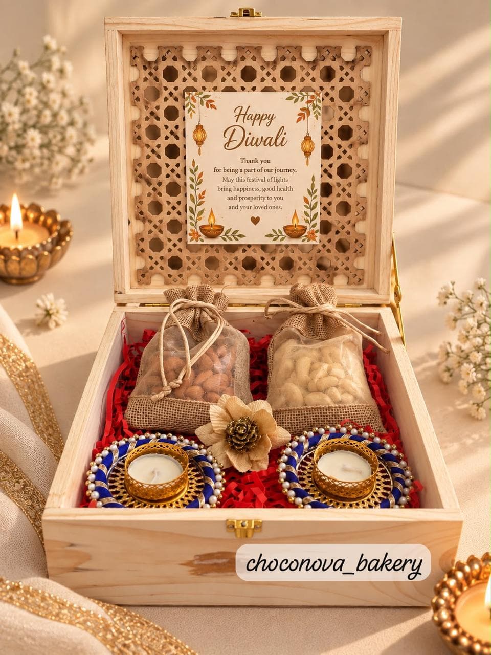 Rattan Box gift hamper - Chau Foods